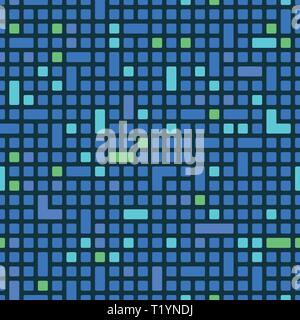 Technology squares or pixel and rectangle pattern or background Stock Vector