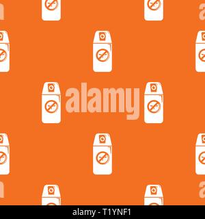Mosquito spray pattern vector orange Stock Vector