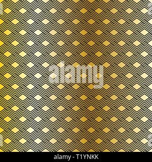 Vector seamless pattern. Modern stylish linear texture. Repeating geometric tiles with trapezoidal elements. Stock Vector