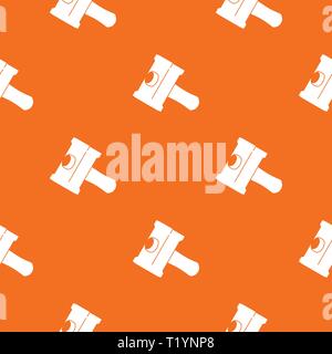 Big sledgehammer pattern vector orange Stock Vector