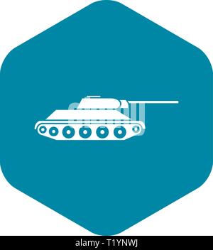 Panzer icon. Simple style no war poster background symbol. Panzer brand ...