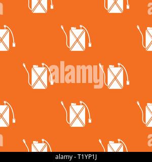 Pest control pattern vector orange Stock Vector