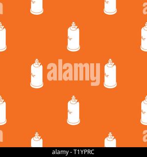 Welding cylinder pattern vector orange Stock Vector
