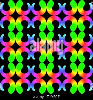 Abstract seamless pattern with rainbow color Stock Vector