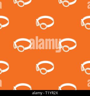 Glasses welding mask pattern vector orange Stock Vector