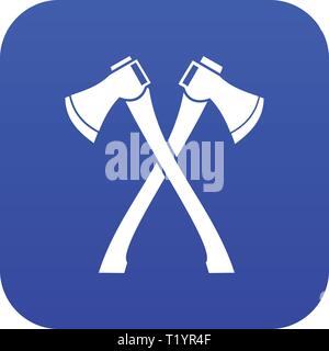 Two crossed axes icon digital green Stock Vector Image & Art - Alamy