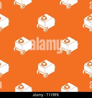 Welding machine pattern vector orange Stock Vector