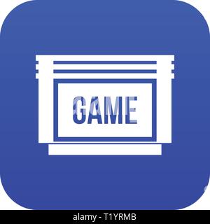 Game cartridge icon digital blue Stock Vector