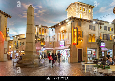 Italianate interior of Montecasino Leisure & Casino Complex, Fourways, Sandton, Johannesburg, Gauteng Province, Republic of South Africa Stock Photo