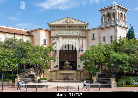 East Entrance to Montecasino Leisure & Casino Complex, Fourways, Sandton, Johannesburg, Gauteng Province, Republic of South Africa Stock Photo