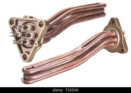 Heating elements for coffee machines  isolated on white background Stock Photo