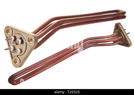 Heating elements for coffee machines  isolated on white background Stock Photo