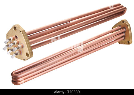Heating elements for coffee machines  isolated on white background Stock Photo