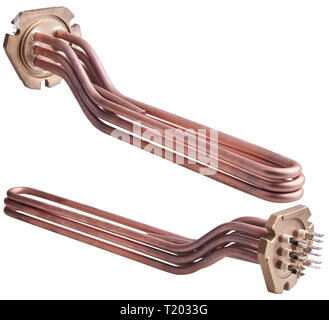 Heating elements for coffee machines  isolated on white background Stock Photo