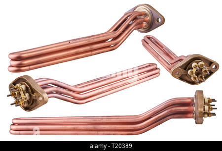 Heating elements for coffee machines  isolated on white background Stock Photo