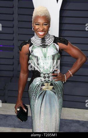 2019 Vanity Fair Oscar Party following the 91st Academy Awards at The Wallis Annenberg Center for the Performing Arts in Beverly Hills, California.  Featuring: Cynthia Erivo Where: Beverly Hills, California, United States When: 24 Feb 2019 Credit: Sheri Determan/WENN.com Stock Photo