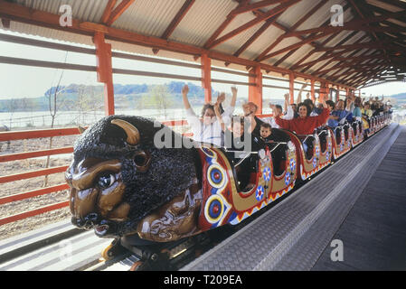 Buffalo Ride roller coaster at The American Adventure Theme Park