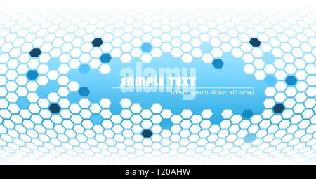 Abstract technical background made from hexagons Stock Vector