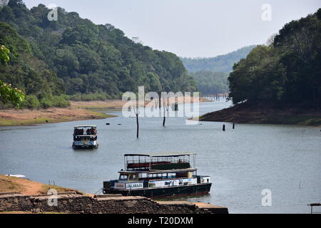 The famous tourist destination in Thekkady Stock Photo