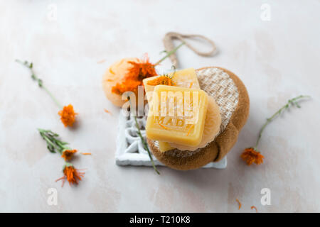 Various glycerin soaps Stock Photo