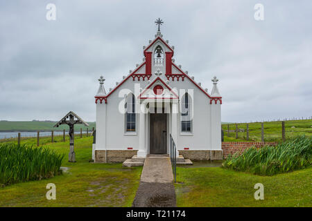United Kingdom, Scotland, Orkney Islands, Mainland, War prisoner build Italian Chapel Stock Photo