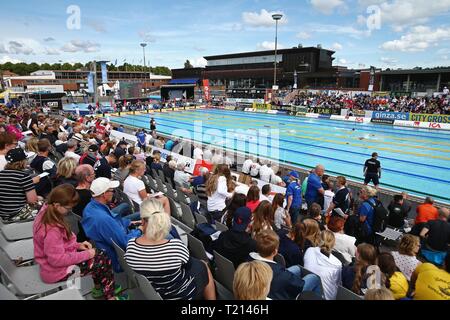 NORRKÖPING 2016-07-06 SM veckan inleddes med simning på onsdagen i Norrköping. Simbassängen på Centralbadet. Foto Jeppe Gustafsson Stock Photo