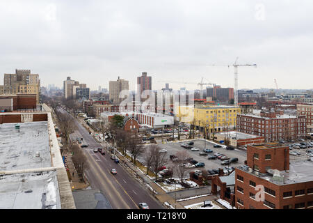 Aerial view of buildings in the Central West End Stock Photo