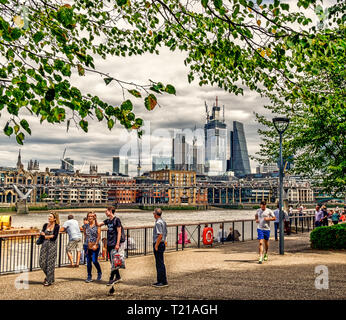 London, UK: City of London near Bank Station. View towards the Royal ...