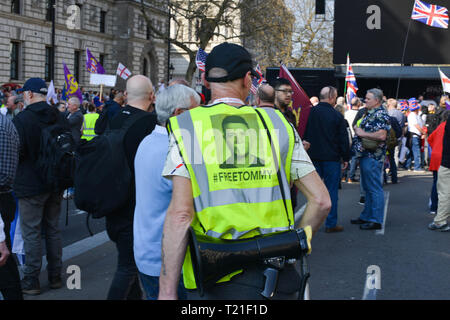 London, UK. 29th March, 2019. Pro-Brexit Activists demonstrate opposite Houses Of Parliament, on the day the UK was supposed to be leaving the EU. Credit: Thomas Krych/Alamy Live News. Stock Photo