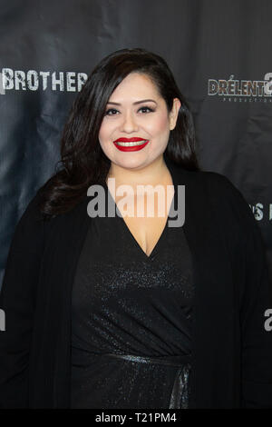 Los Angeles, USA. 29th March, 2019. Ana Vergara arrives at 'Brother's Keeper' film premiere at YES Studio in Los Angeles on March 29, 2019.Credit: Vladimir Yazev/Alamy Live News. Stock Photo