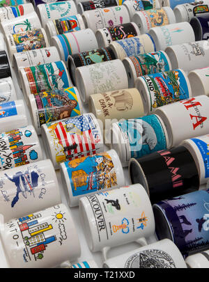 Souvenir Mugs, Keepsakes, Mugs, Coffee Mugs, Potts, From Different Locations, Countries, Travel Souvenirs, Stock Photo