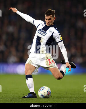 West Bromwich Albion's Conor Townsend during the Sky Bet Championship match at The Hawthorns, West Bromwich. Stock Photo