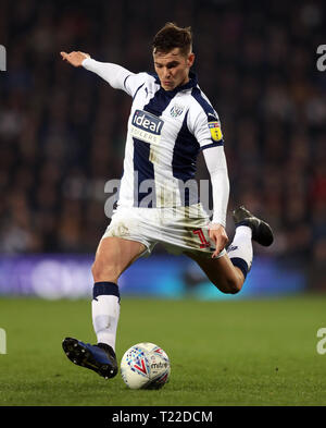 West Bromwich Albion's Conor Townsend during the Sky Bet Championship match at The Hawthorns, West Bromwich. Stock Photo