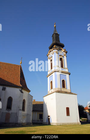 Assumption Serbian Orthodox Church, Rackeve, Hungary. Nagyboldogasszony Szerb Ortodox templom Ráckeve, Magyarország. Stock Photo