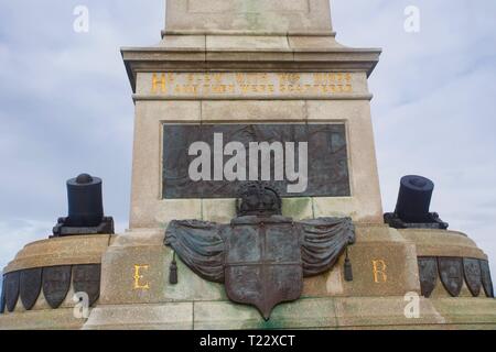 National Armada memorial (Britannia), Plymouth, Devon, England. Stock Photo