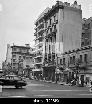 Buenos Aires city center in 1952 Stock Photo