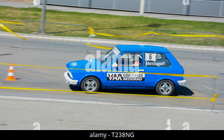 Sajmski autoslalom 2019 - Yugo Stock Photo