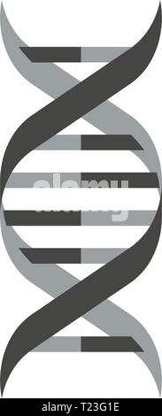 Isolated DNA helix symbol on white background. Sign illustration design. Stock Vector