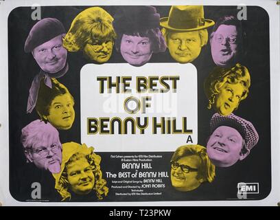 The Best of Benny Hill (1974)  Publicity information,  Film poster     Date: 1974 Stock Photo