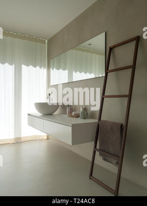 Bathroom in a modern villa Stock Photo
