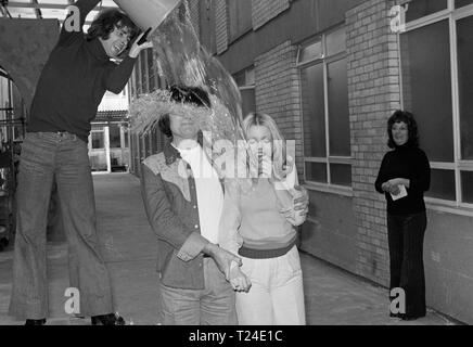 Man About the House (1974)  Richard O'Sullivan, Doug Fisher, Sally Thomsett,      Date: 1974 Stock Photo