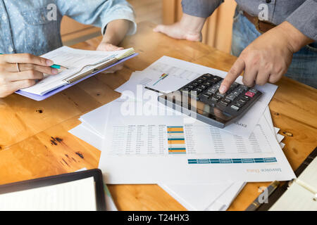Businessmen discussing together in meeting room. Professional investor working with business project together. Finance managers task. Stock Photo