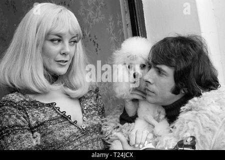 Man About the House (1974)  Richard O'Sullivan,  Aimi MacDonald,      Date: 1974 Stock Photo