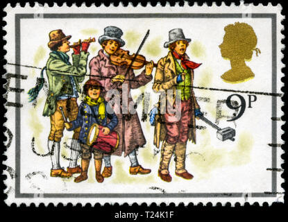 Postage stamp from the United Kingdom and Northern Ireland in the Christmas 1978 - Carol Singers series Stock Photo