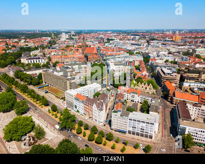 Hannover city skyline aerial panoramic view in Germany Stock Photo