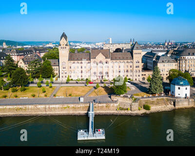 Prussian government or Preussisches Regierungsgebaude building in the centre of Koblenz town in Germany Stock Photo