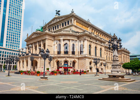 Old Opera or Alte Oper is the original opera house in Frankfurt am Main, Germany Stock Photo