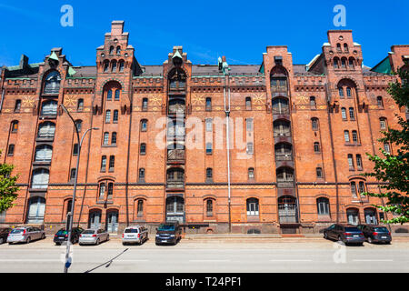 Spice Museum or Spicy Gewurzmuseum building in Hamburg city, Germany Stock Photo