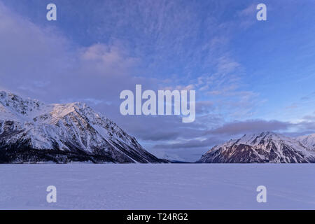 Sunrise on Kathleen Lake, Kluane National Park, Yukon, Canada Stock Photo