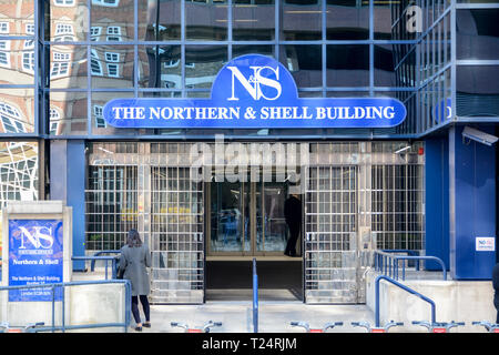 Exterior of the Express Newspaper Group's  Northern & Shell Building, Lower Thames Street, London, EC3, UK Stock Photo